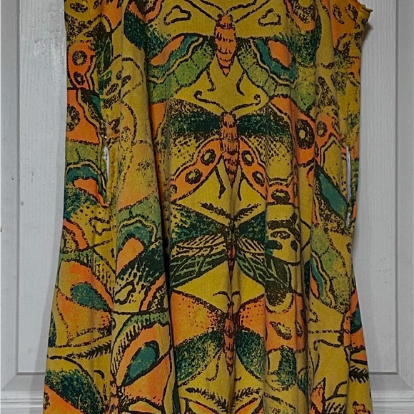 Magnolia Pearl Yellow and Orange Butterfly Maxi Dress - Picture 4 of 9